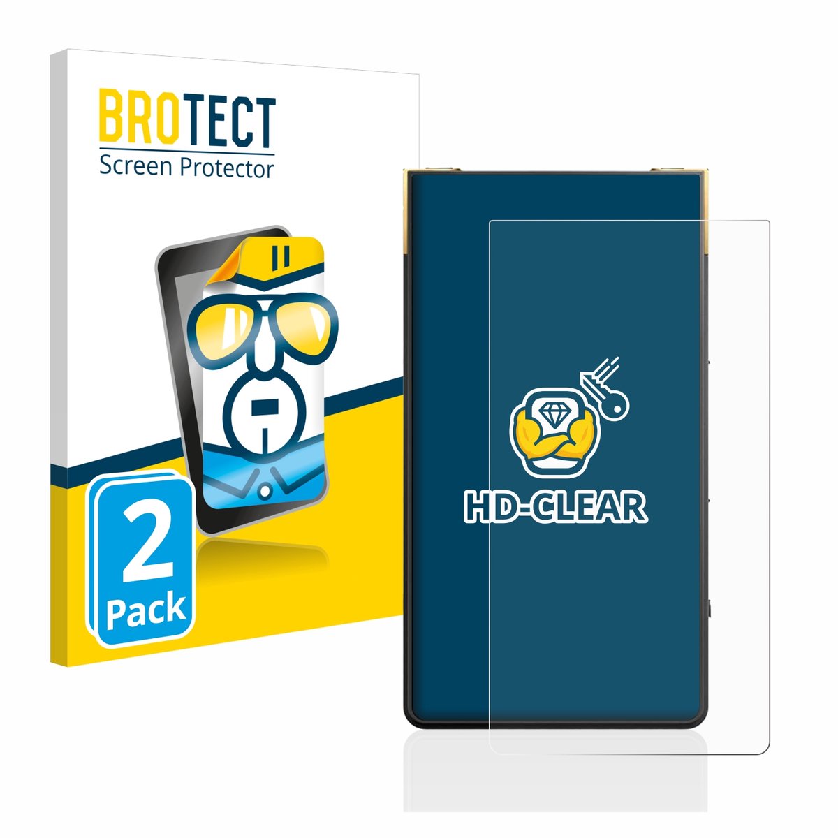 BROTECT - Screenprotector voor Sony Walkman NW-ZX707 - Folie Beschermfolie transparant 2 Stuks