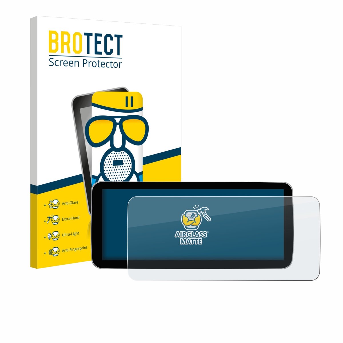 BROTECT - Screenprotector voor Ninetom Car Radio 12.3" - Folie Beschermfolie Beschermglas matte