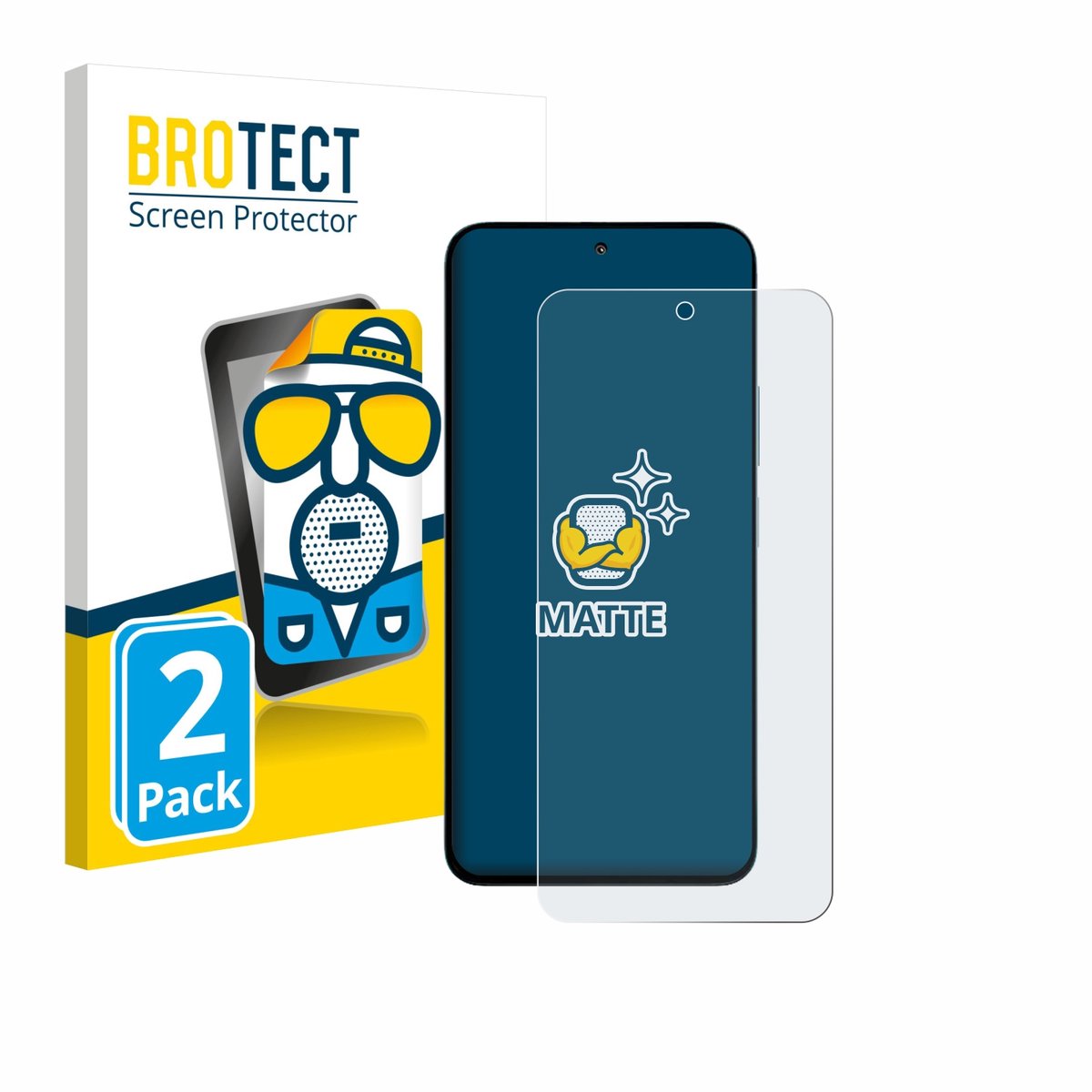 BROTECT - Screenprotector voor Xiaomi Poco M7 Plus - Folie Beschermfolie matte 2 Stuks