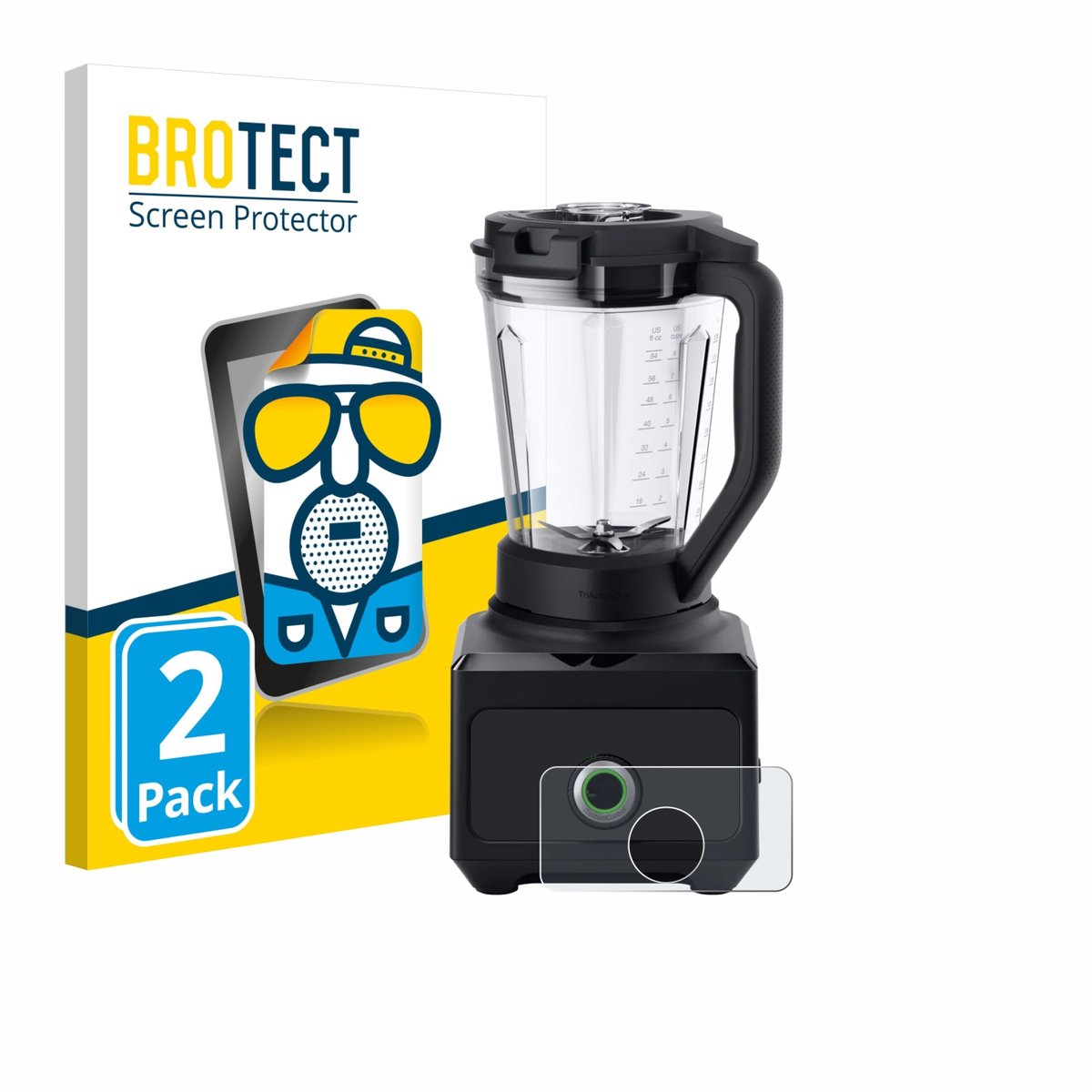 BROTECT - Screenprotector voor Braun PowerBlend 9 - Folie Beschermfolie matte 2 Stuks