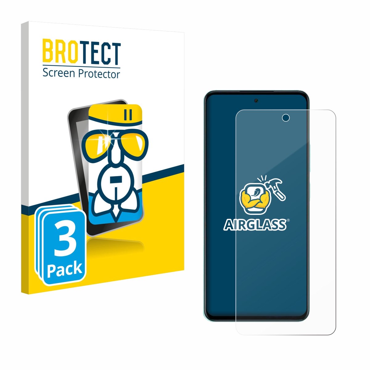 Screenprotector 3 Stuks voor Oppo A5 Beschermglas transparant