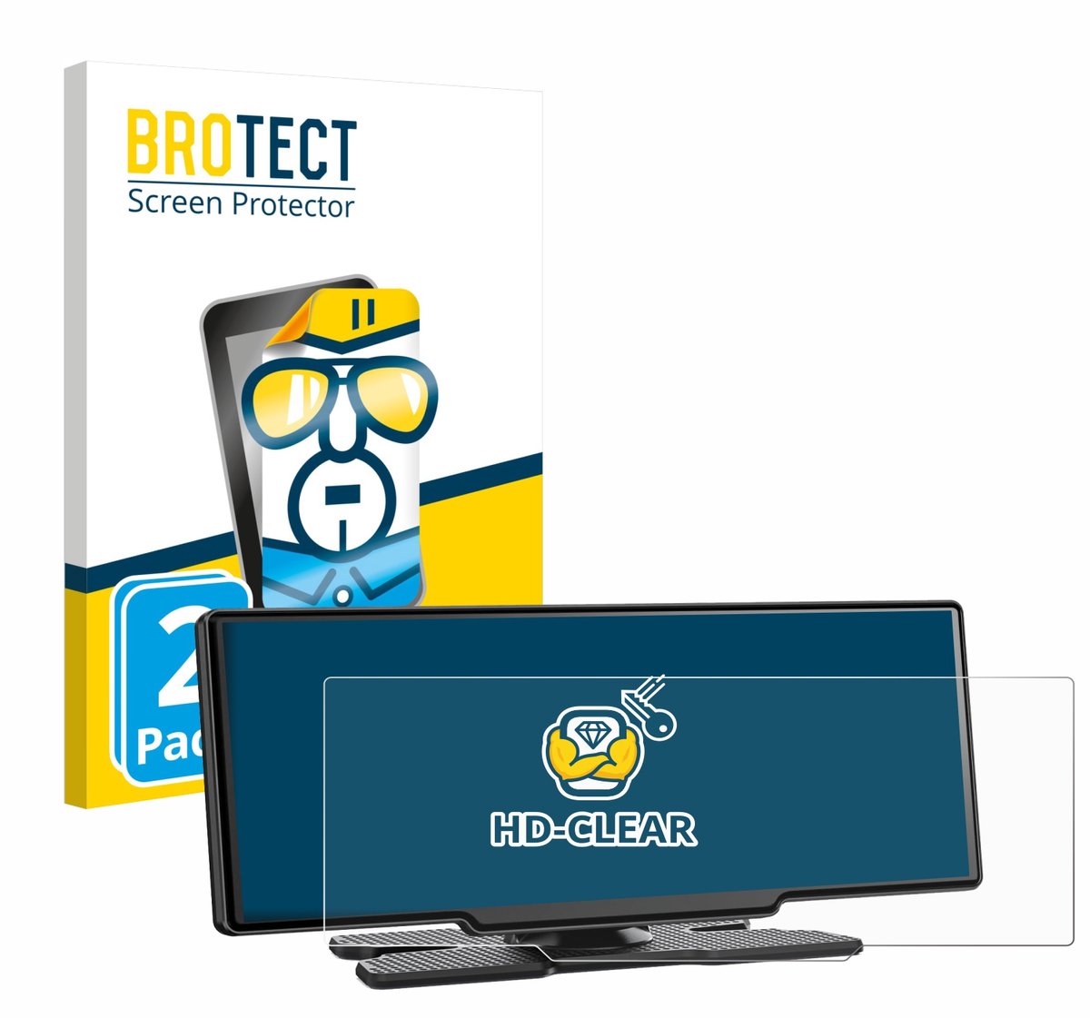 BROTECT - Screenprotector voor Avylet RC11 8.1" - Folie Beschermfolie transparant 2 Stuks
