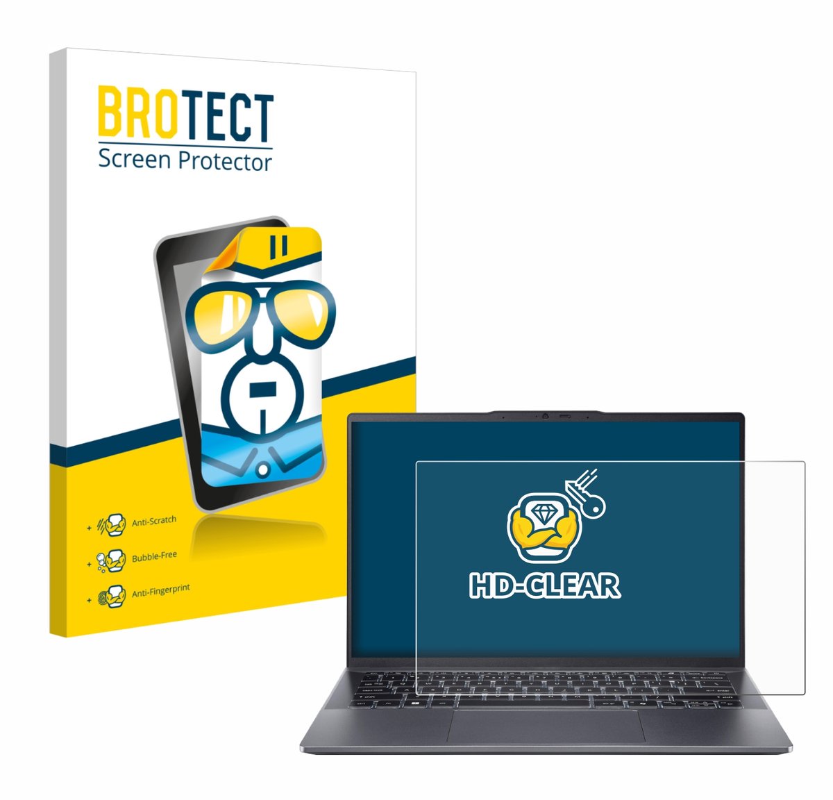 BROTECT - Screenprotector voor Acer Swift Go 14 OLED - Folie Beschermfolie transparant