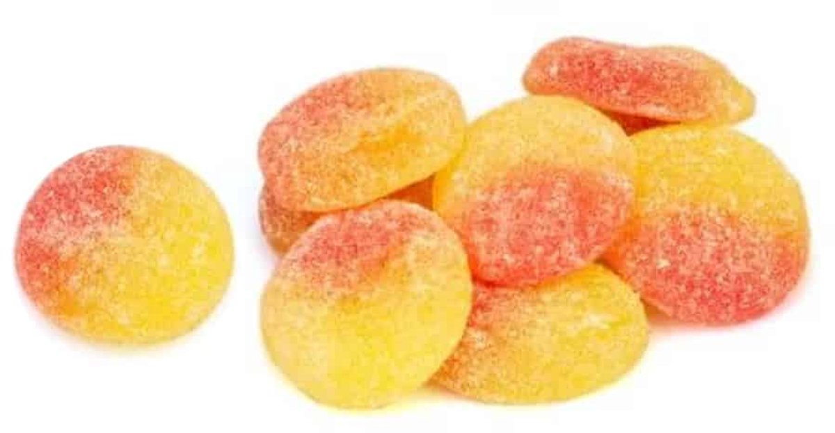 Frisia perzik snoepjes - voordeelverpakking - 1,5 kilo