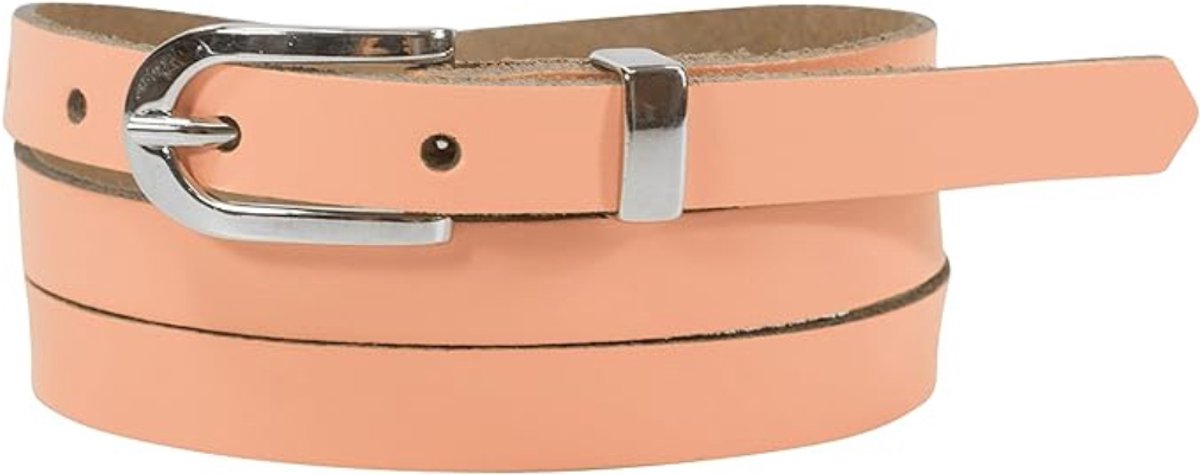 Leren Riem voor Dames - Smalle Lederen Riem met Zilveren Gesp - Stijlvol Cadeau voor Dagelijks Gebruik - 105 cm - 1 Stuk - Candy-mistral - van Imperatoris