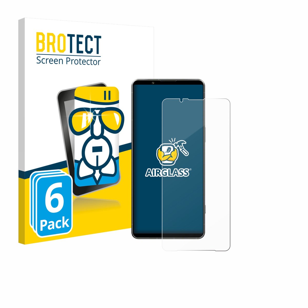 Screenprotector 6 Stuks voor Sony Xperia 1 VII Beschermglas transparant