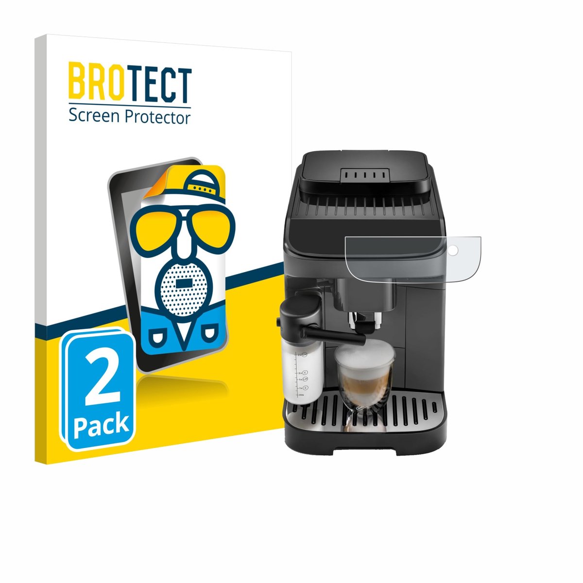 BROTECT - Screenprotector voor DeLonghi Magnifica Evo - Folie Beschermfolie matte 2 Stuks