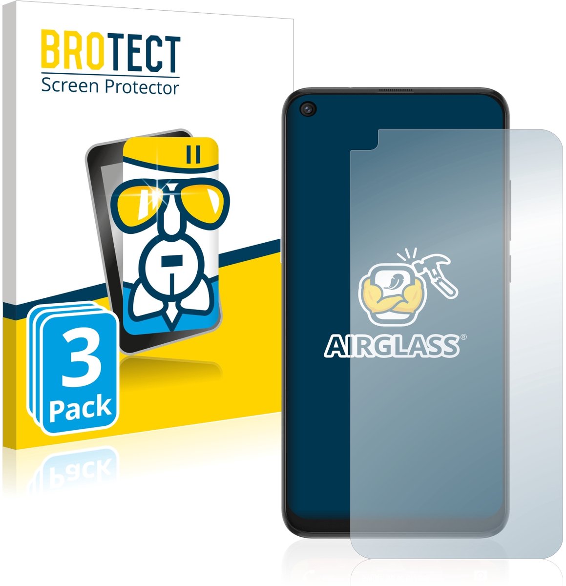 Screenprotector 3 Stuks voor TCL 10L Beschermglas transparant
