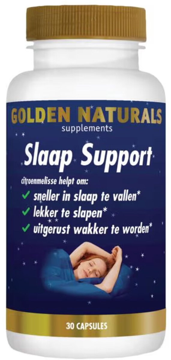 Golden Naturals - Slaap Support - 2 x 30 vegacapsules - Voordeelverpakking