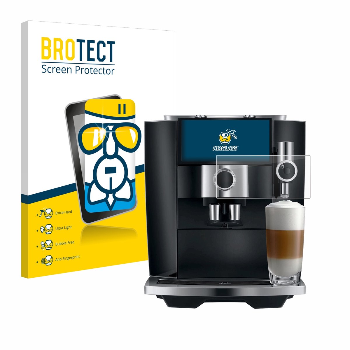 Screenprotector voor Jura J8 twin Beschermglas transparant