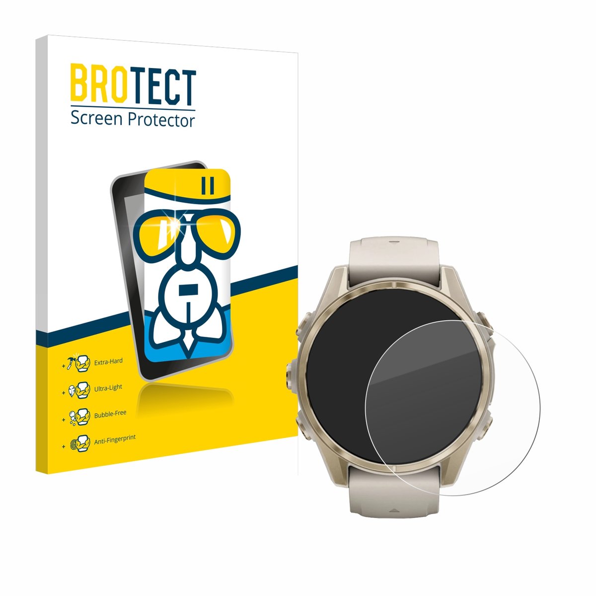 Screenprotector voor Garmin Fenix 8 (43 mm) Beschermglas transparant
