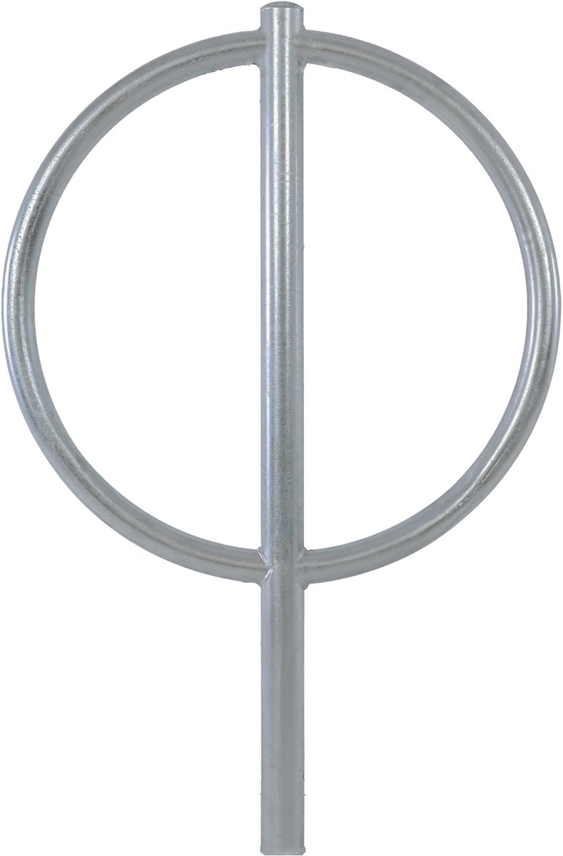 Fietsenrek 115 x 76 cm thermisch verzinkt staal Ø 60 mm voor plaatsing in beton Fietsenrek type O