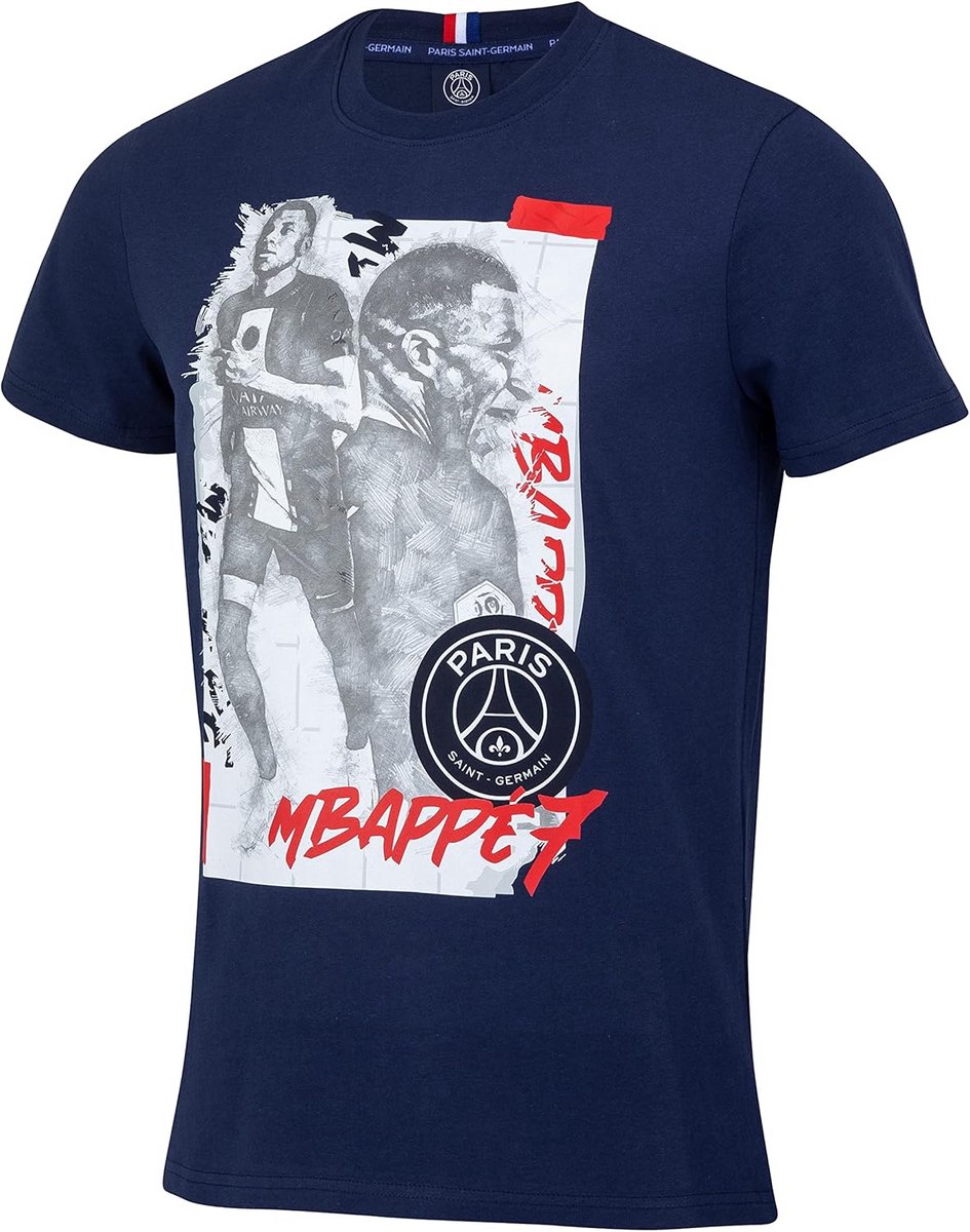 Officiële PSG Heren T-shirt - Voetbalshirt - Ademend Katoen