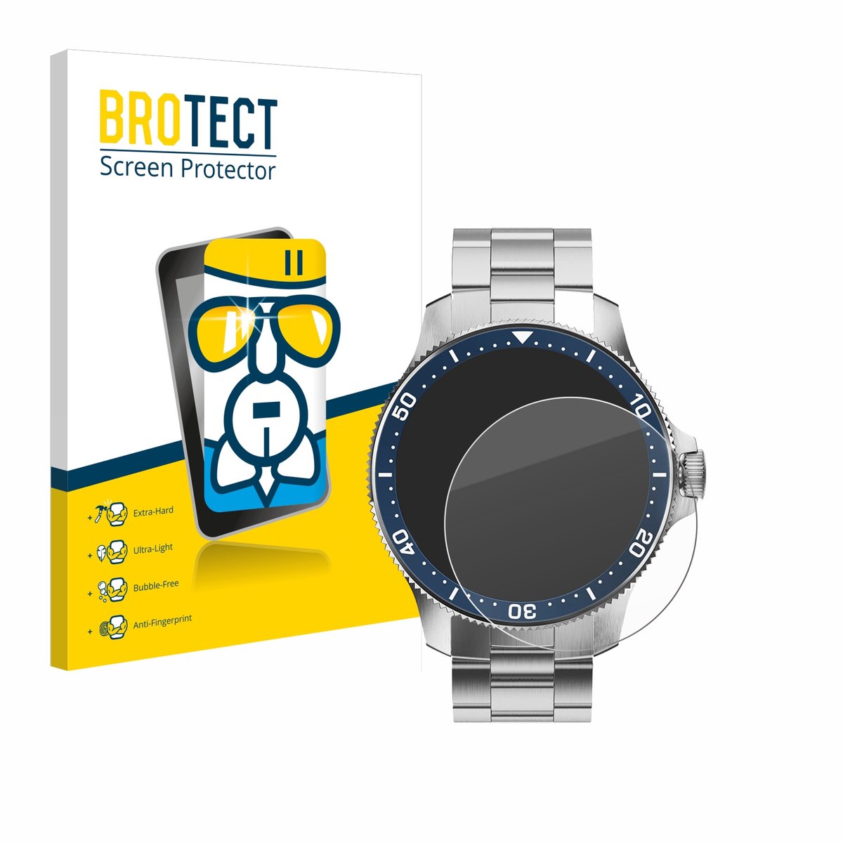 Screenprotector voor Withings ScanWatch Horizon (43 mm) Beschermglas transparant