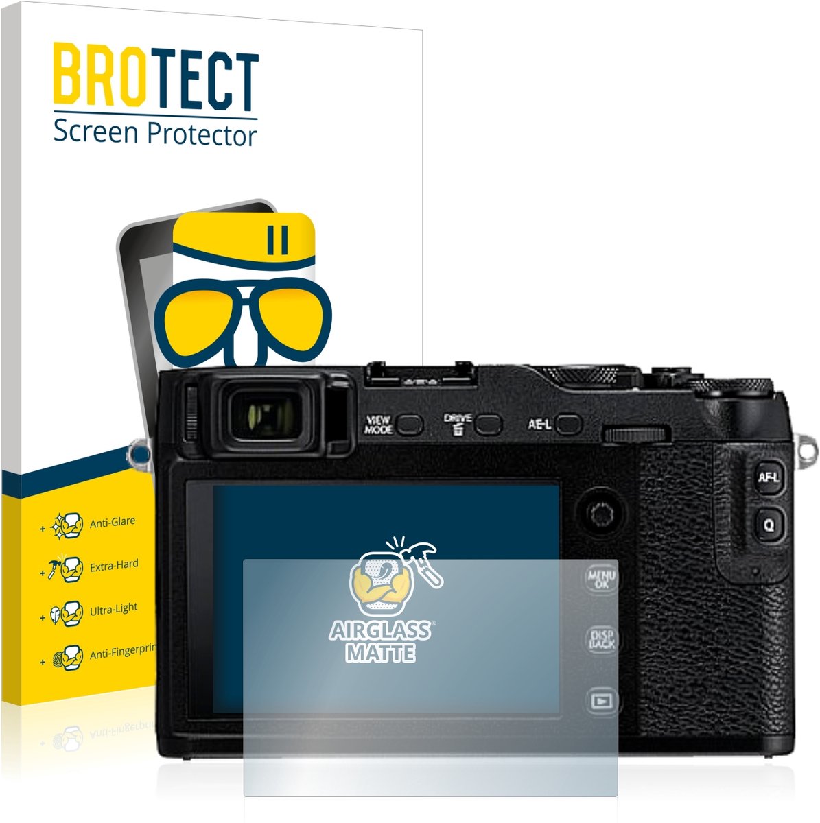 BROTECT - Screenprotector voor Fujifilm X-E3 - Folie Beschermfolie Beschermglas matte