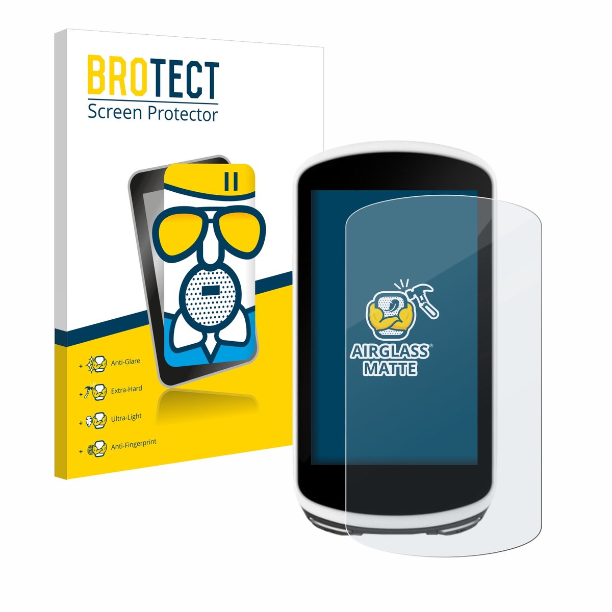 BROTECT - Screenprotector voor Garmin Edge 1030 - Folie Beschermfolie Beschermglas matte