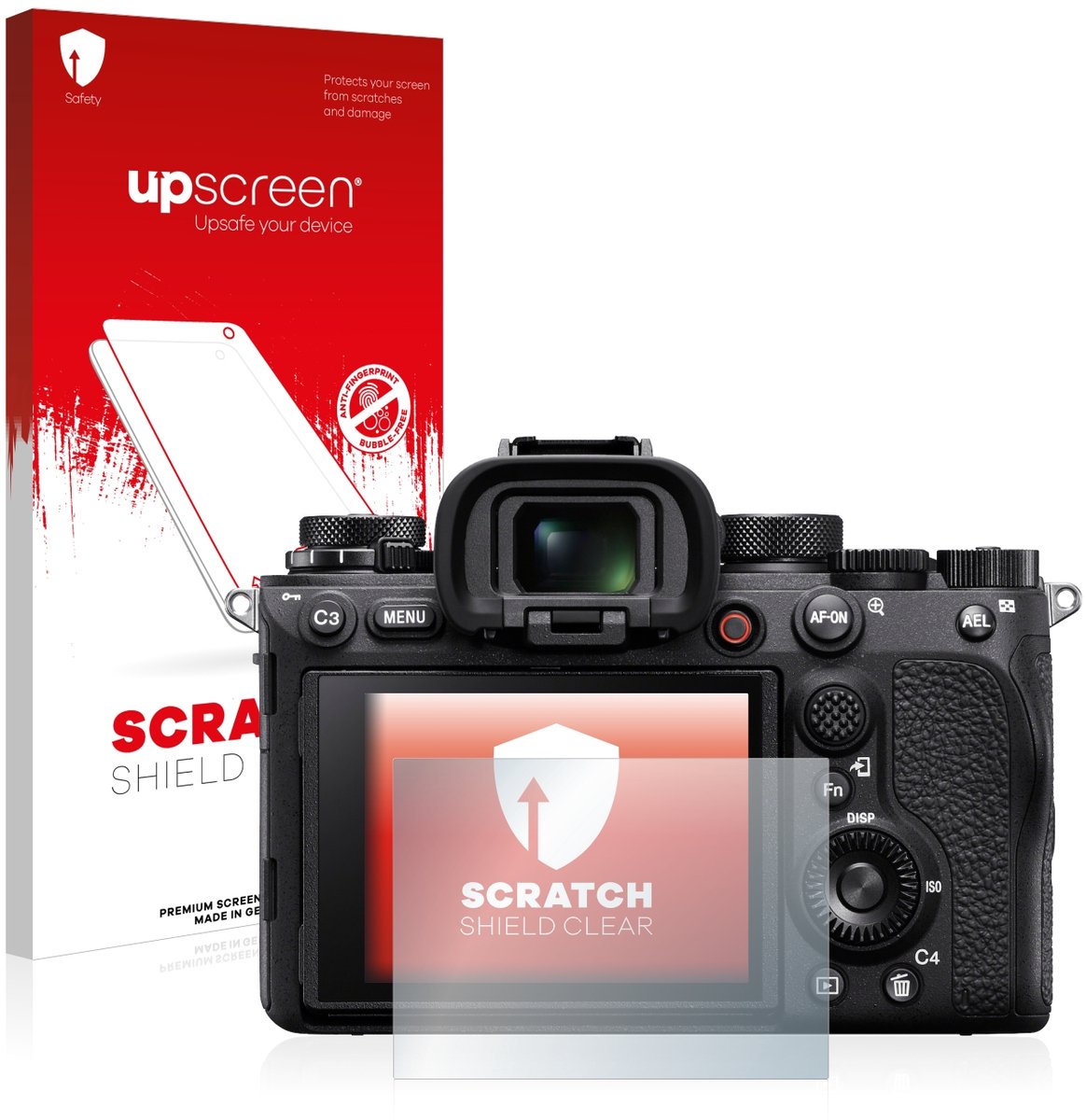 upscreen - Screenprotector voor Sony Alpha 1 - Folie Beschermfolie transparant