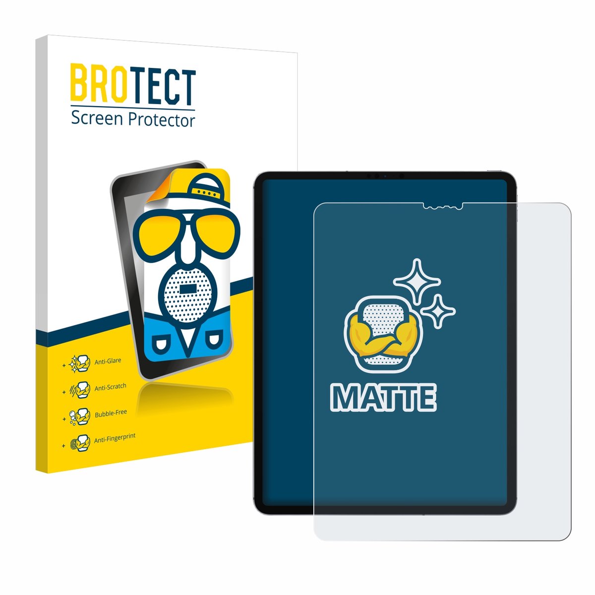 BROTECT - Screenprotector voor Apple iPad Pro 12.9" 2021 (5. Gen.) - Folie Beschermfolie matte