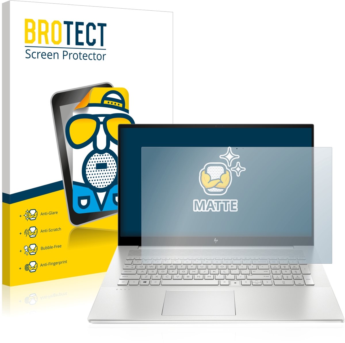 BROTECT - Screenprotector voor HP Envy 17-cg0177ng - Folie Beschermfolie matte