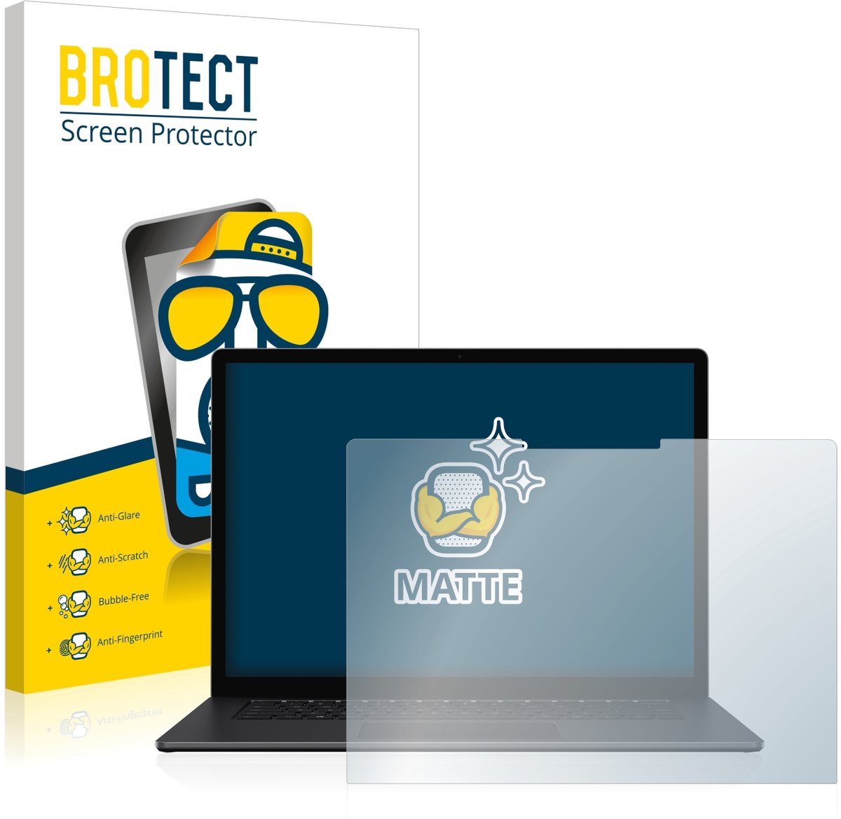 BROTECT - Screenprotector voor Microsoft Surface Laptop 3 15" - Folie Beschermfolie matte