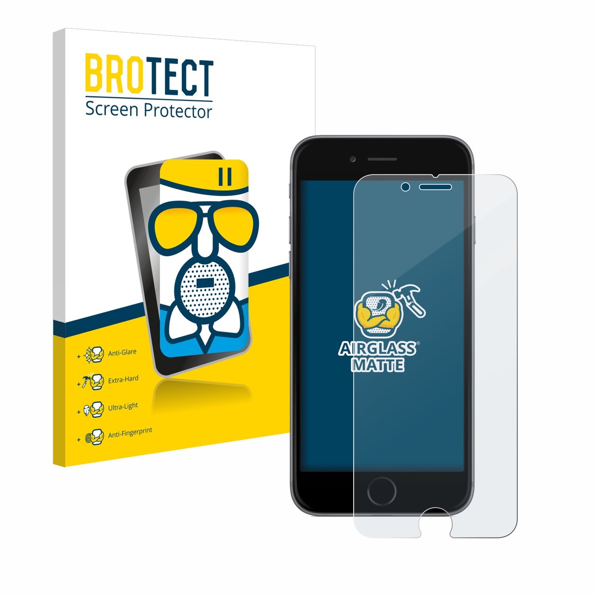 BROTECT - Screenprotector voor Apple iPhone 6S - Folie Beschermfolie Beschermglas matte