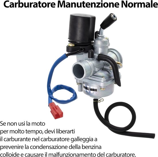 Carburateur 19 mm met Elektrische Start voor 2-Takt Quad (50cc t/m 110cc) — afbeelding 2