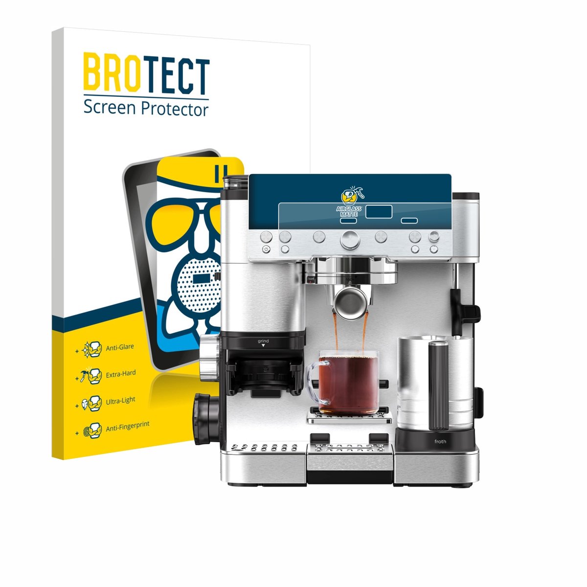 BROTECT - Screenprotector voor Ninja Luxe Cafe Premier ES601EU - Folie Beschermfolie Beschermglas matte