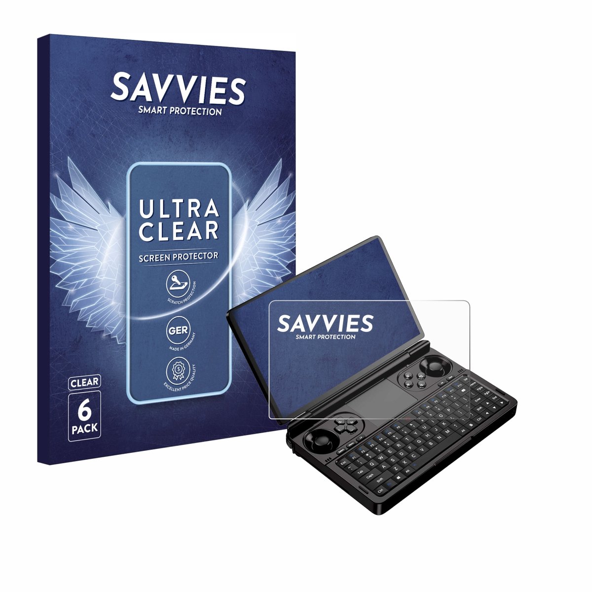 Savvies - Screenprotector voor GPD Win Mini (2025) - Folie Beschermfolie transparant 6 Stuks