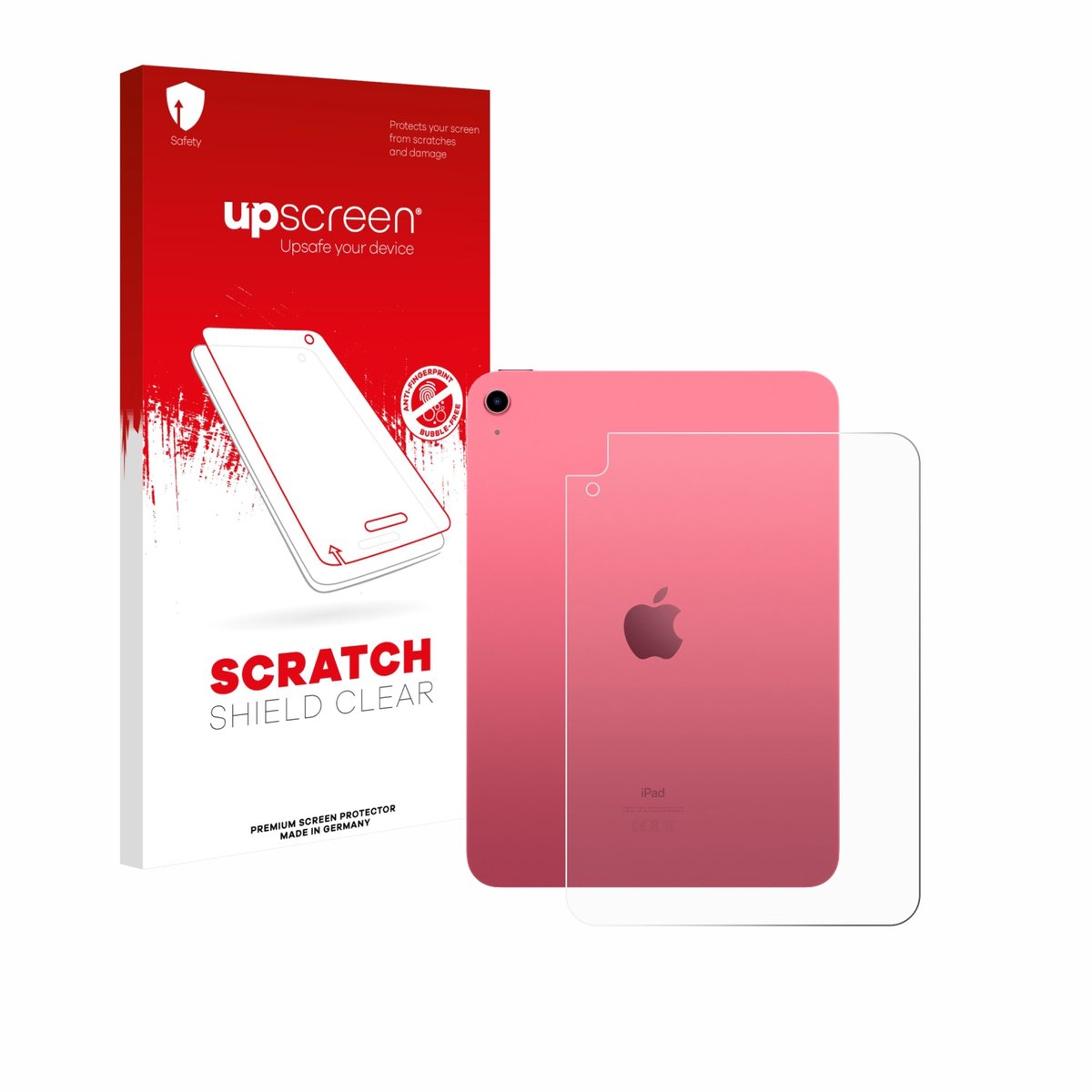 upscreen - Screenprotector voor Apple iPad A16 11" WiFi 2025 (Achterkant, 11. Gen.) - Folie Beschermfolie transparant