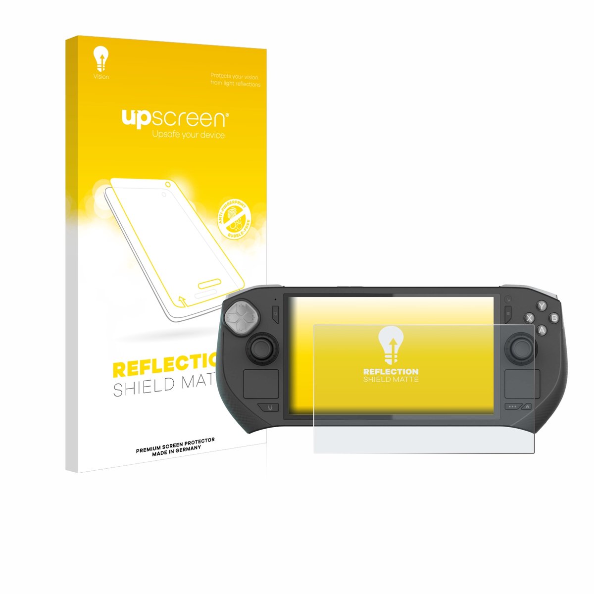 upscreen - Screenprotector voor Zotac Gaming Zone - Folie Beschermfolie anti glare matte