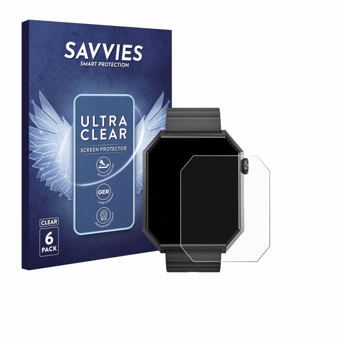 Savvies - Screenprotector voor Rollme Edge - Folie Beschermfolie transparant 6 Stuks