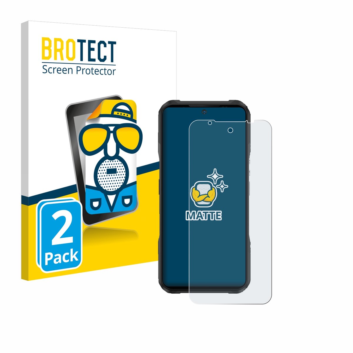BROTECT - Screenprotector voor Doogee V20S - Folie Beschermfolie matte 2 Stuks
