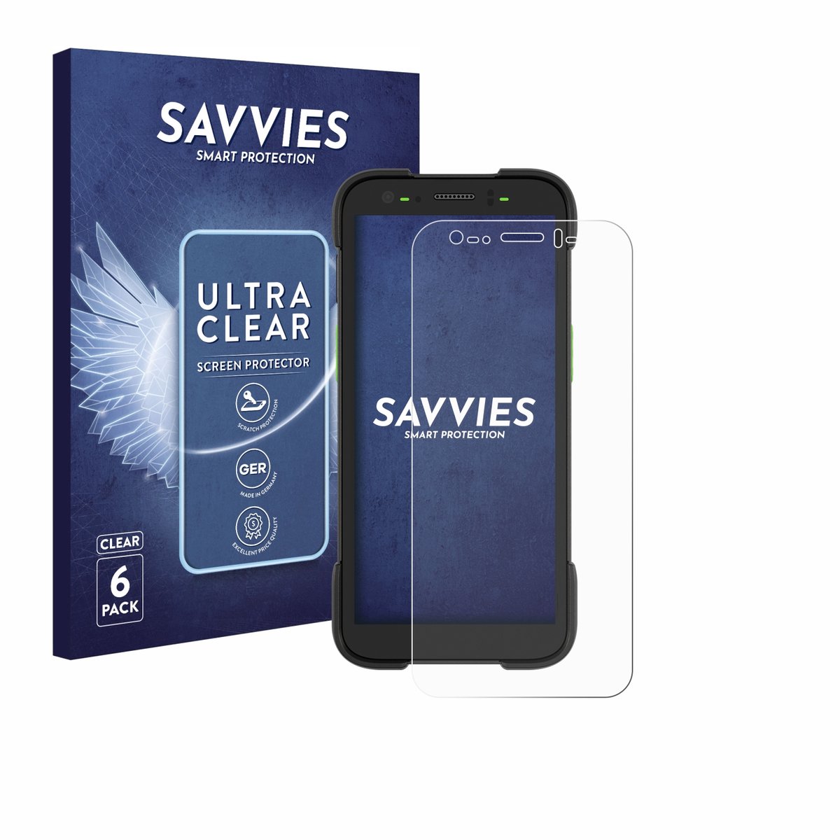 Savvies - Screenprotector voor Zebra TC701 - Folie Beschermfolie transparant 6 Stuks