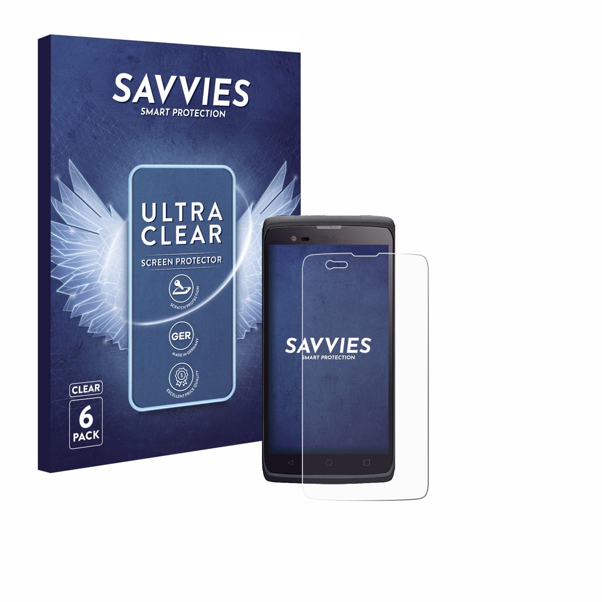 Savvies - Screenprotector voor Almex cruise.1 - Folie Beschermfolie transparant 6 Stuks
