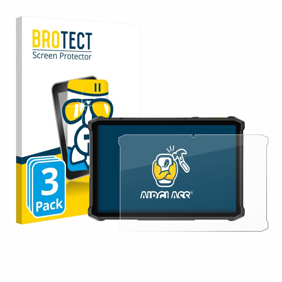 Screenprotector 3 Stuks voor Ulefone Armor Pad 5 Ultra Beschermglas transparant