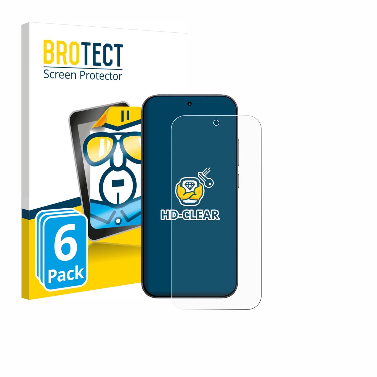 BROTECT - Screenprotector voor Xiaomi Redmi K90 - Folie Beschermfolie transparant 6 Stuks