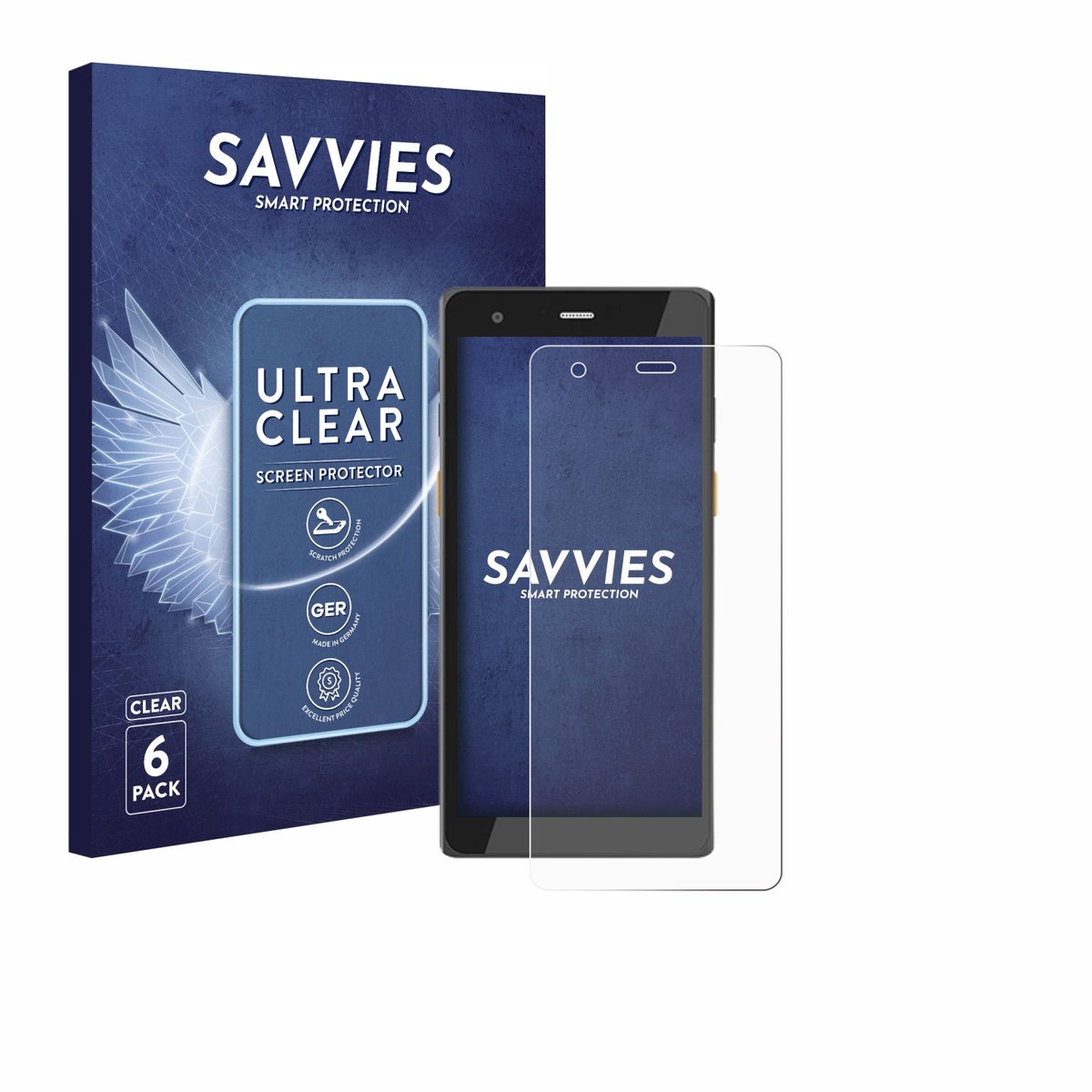 Savvies - Screenprotector voor Scorpion 6X V2 - Folie Beschermfolie transparant 6 Stuks