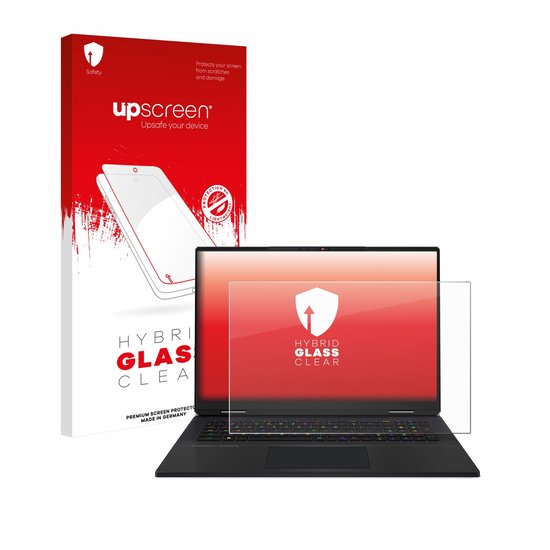 upscreen - Screenprotector voor MSI Titan 18 HX AI 2025 - Folie Beschermfolie Beschermglas transparant