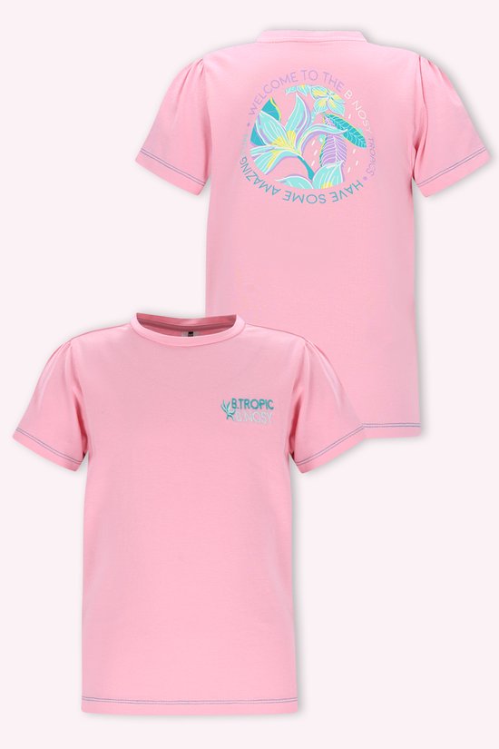 B.Nosy Y602-5409 Meisjes T-Shirt Roze - Maat 122/128