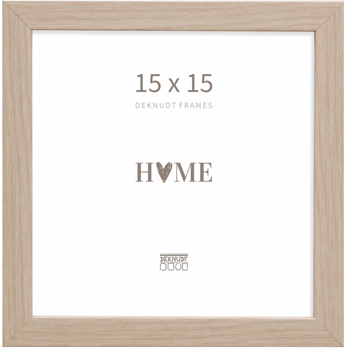 Deknudt Frames fotolijst S45RJ1 - naturel eikkleur - hout - 15x15 cm