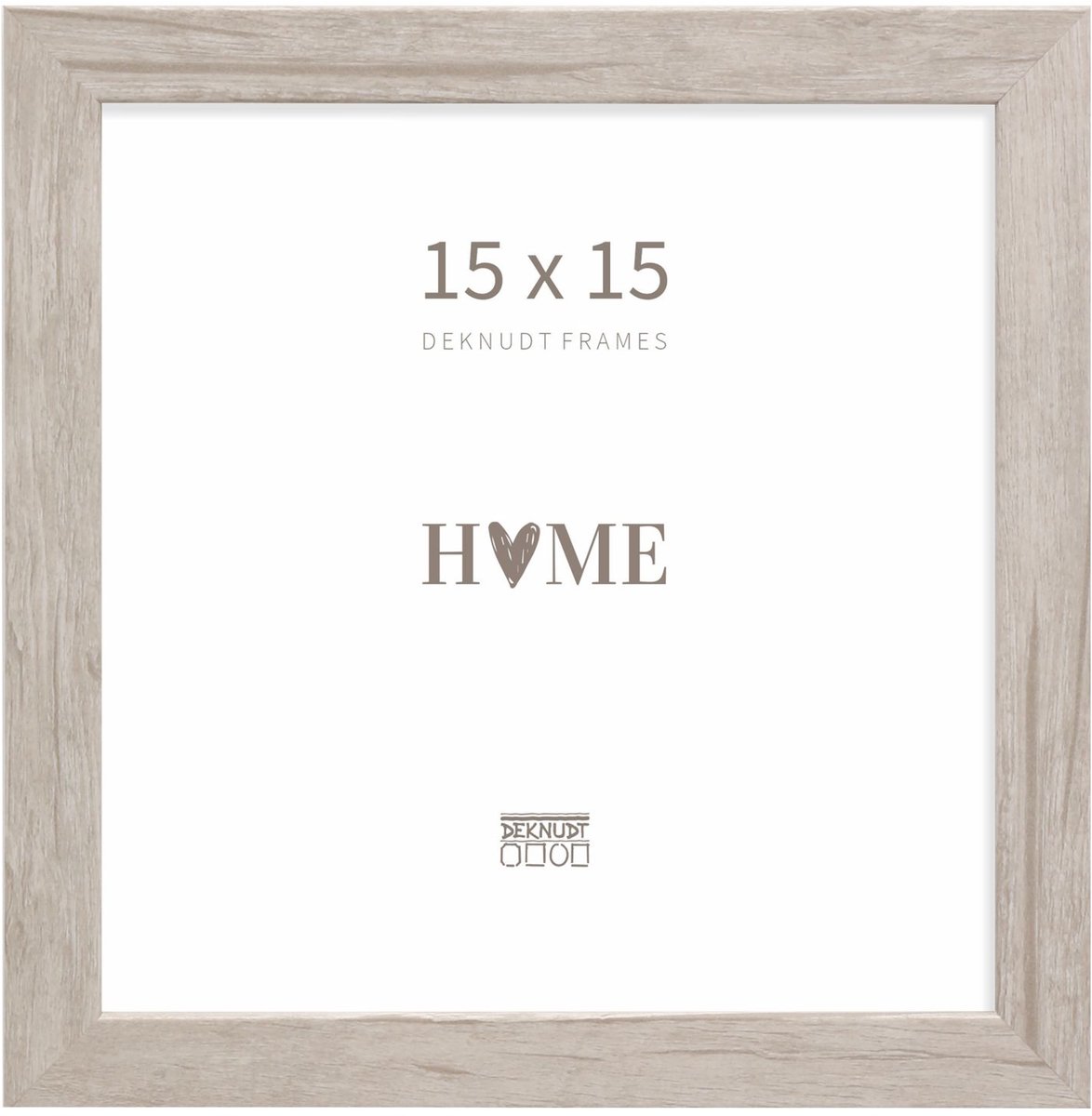 Deknudt Frames fotolijst S45RH1 - naturel - grijs - hout - 15x15 cm