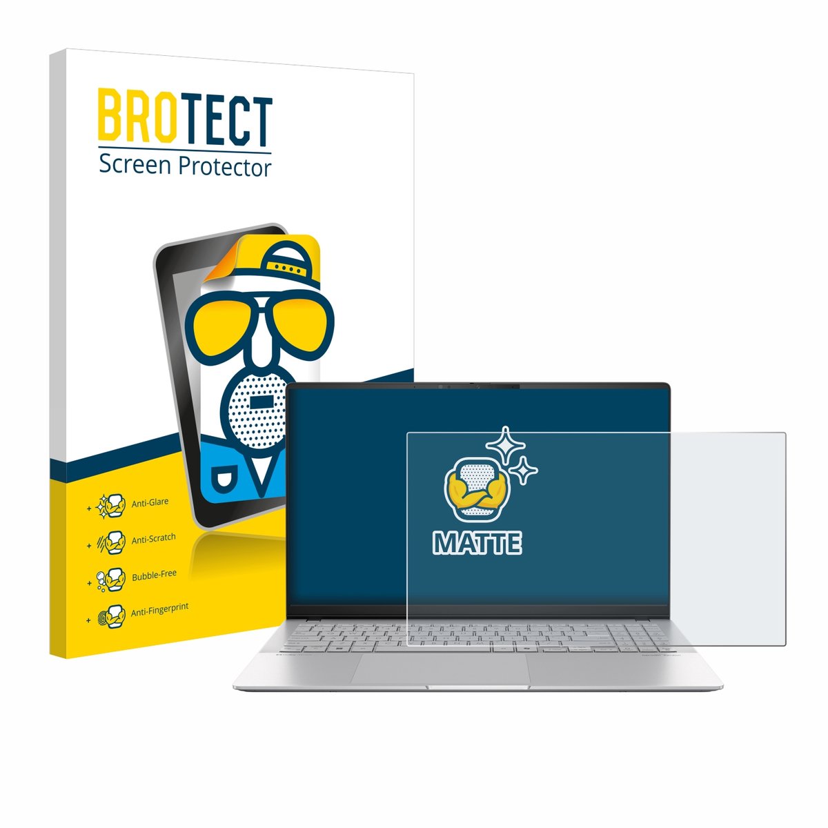 BROTECT - Screenprotector voor ASUS Vivobook S 15 S5507 - Folie Beschermfolie matte