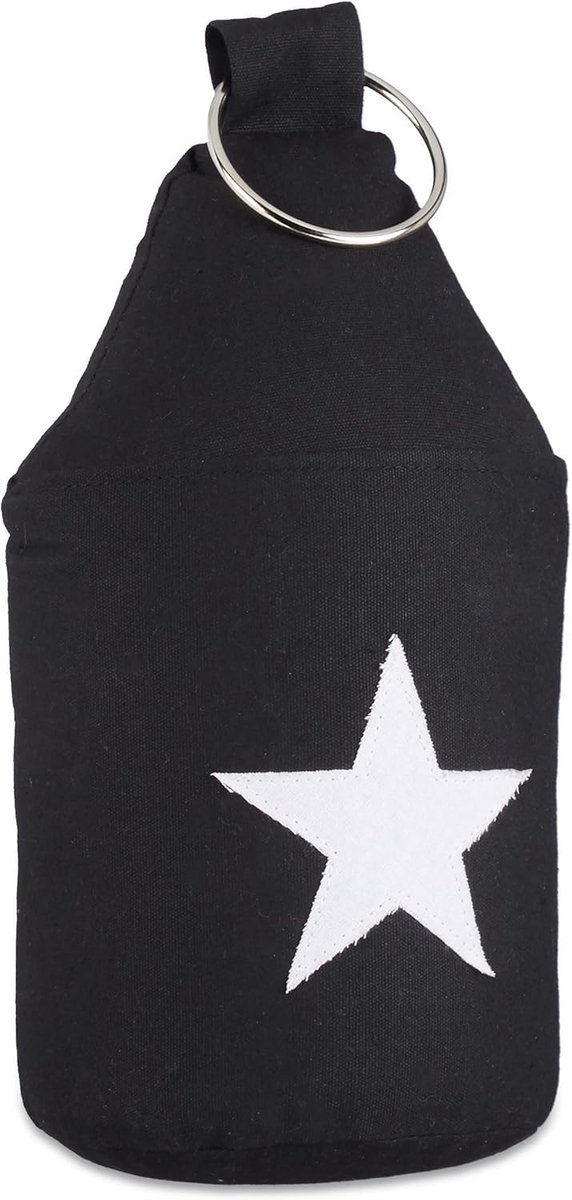 2x Zwarte Deurstopper met Ster en Handvat - Extra Hoog - Decoratief en Stabiel