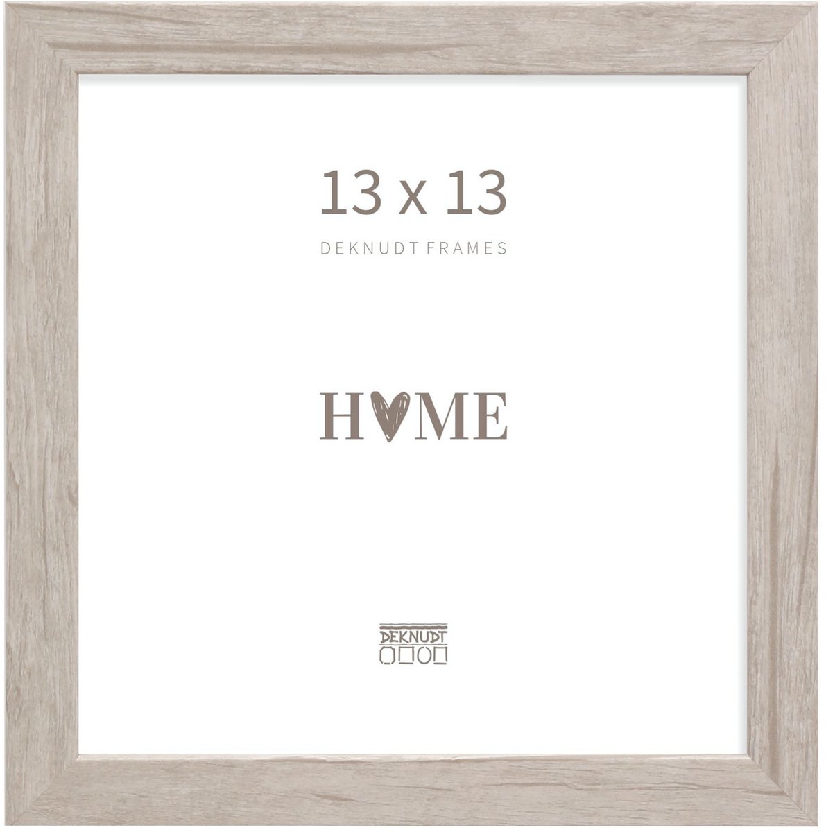 Deknudt Frames fotolijst S45RH1 - naturel - grijs - hout - 13x13 cm