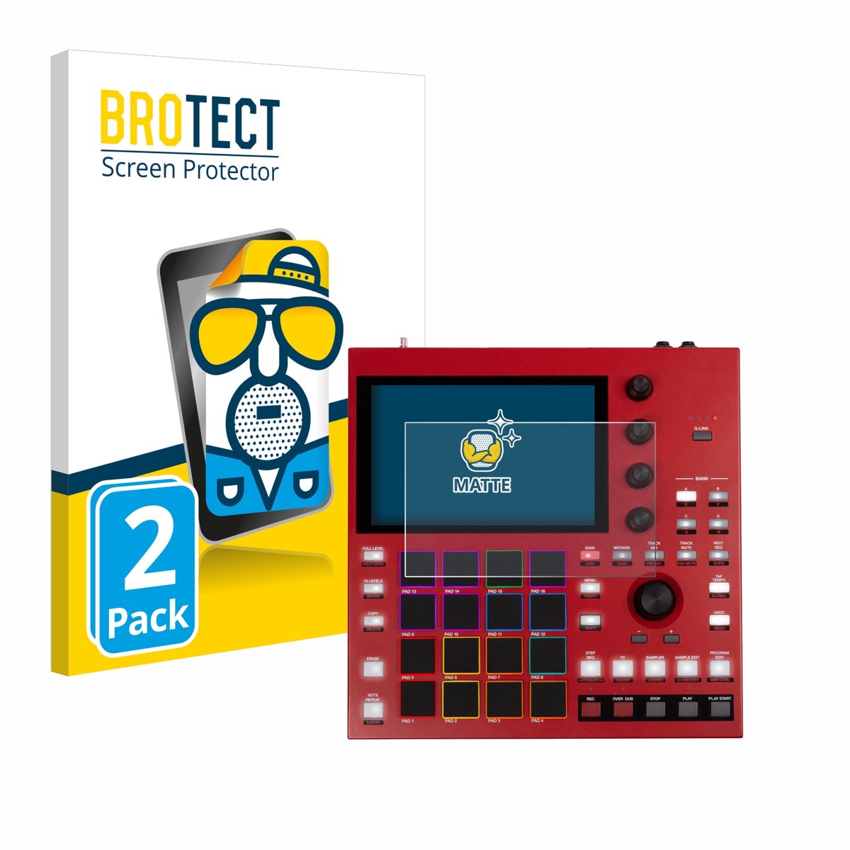 BROTECT - Screenprotector voor Akai MPC One+ - Folie Beschermfolie matte 2 Stuks