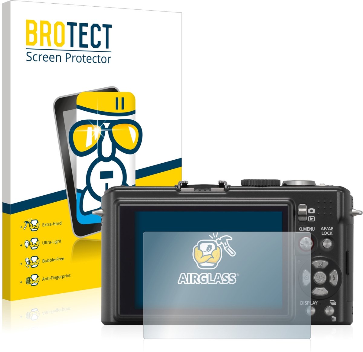 Screenprotector voor Panasonic Lumix DMC-LX3 Beschermglas transparant