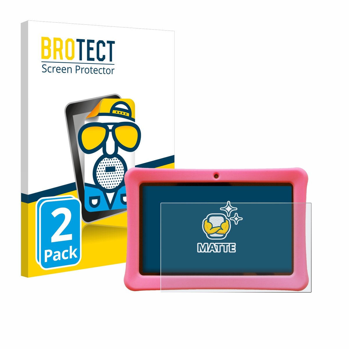 BROTECT - Screenprotector voor Contixo Kids 7" Tablet - Folie Beschermfolie matte 2 Stuks