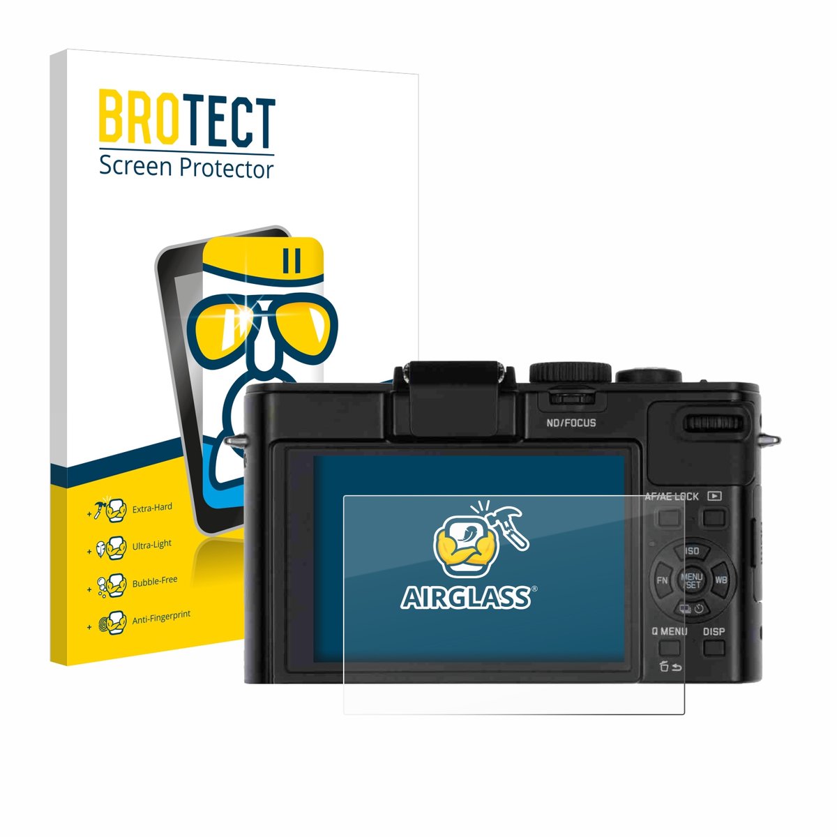 Screenprotector voor Leica D-Lux 6 Beschermglas transparant