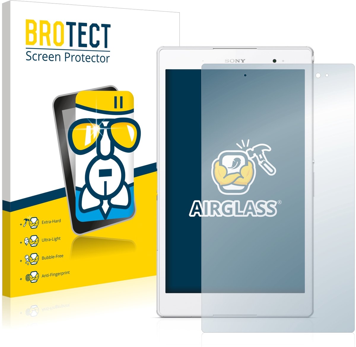 Screenprotector voor Sony Xperia Z3 Tablet Compact SGP621 Beschermglas transparant