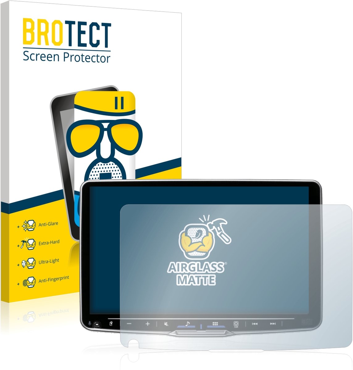 BROTECT - Screenprotector voor Alpine iLX-F905D - Folie Beschermfolie Beschermglas matte